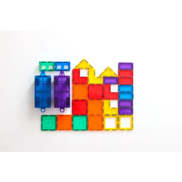 Learn and Grow Toys Learn and grow magnetische tegels auto pakket 28 delig MT-28PC-CAREX-S large