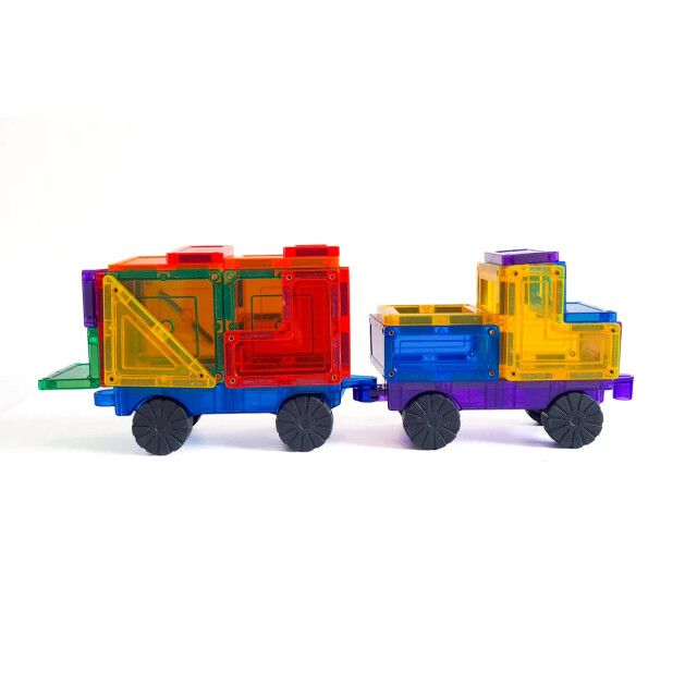 Learn and Grow Toys Learn and grow magnetische tegels auto pakket 28 delig MT-28PC-CAREX-S large