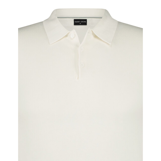 Saint Steve Chris 19481 10000 white heren gebreide polo 10000 White/CHRIS 19481 large