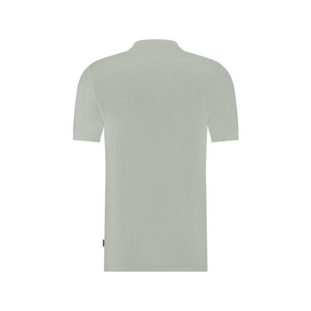 Saint Steve Stanley 231222 60022 cloudy green gebreide heren polo 60022 Cloudy Green/STANLEY 231222 large