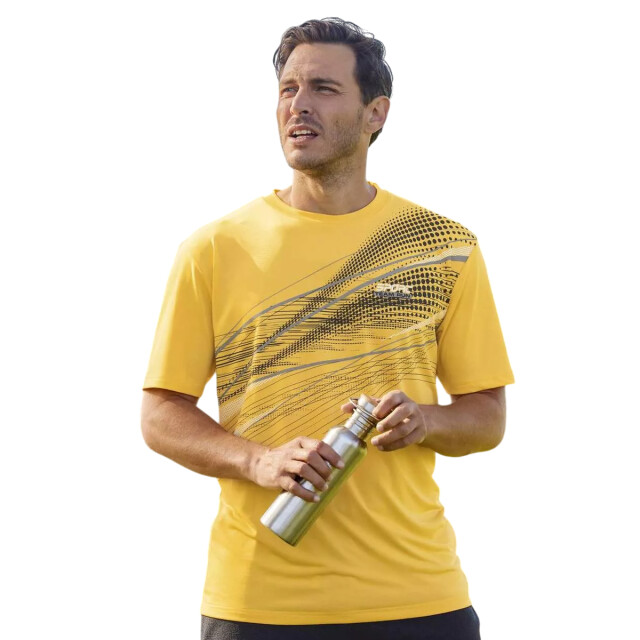 Atlas For Men Heren sportief t-shirt (pak van 3) UTAF2124_blackgreyyellow large