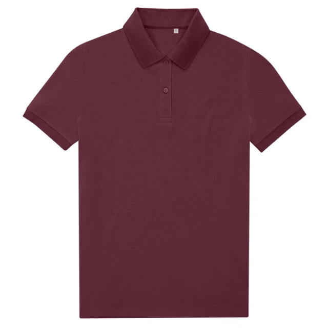 B and C Dames my eco polo 65/35 shirt UTLT5797_burgundy large