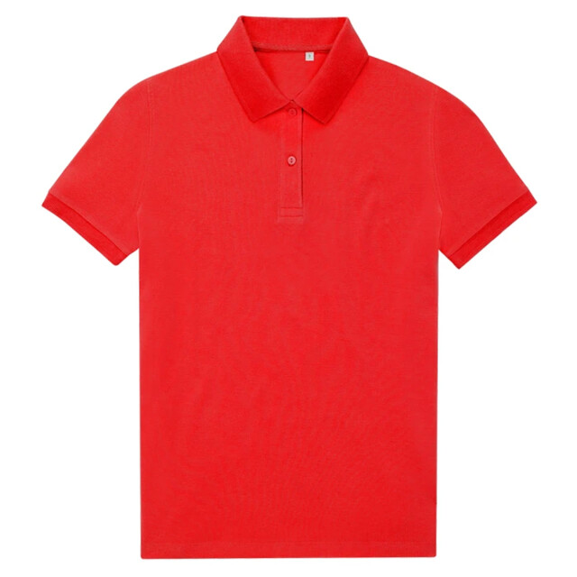 B and C Dames my eco polo 65/35 shirt UTLT5797_red large