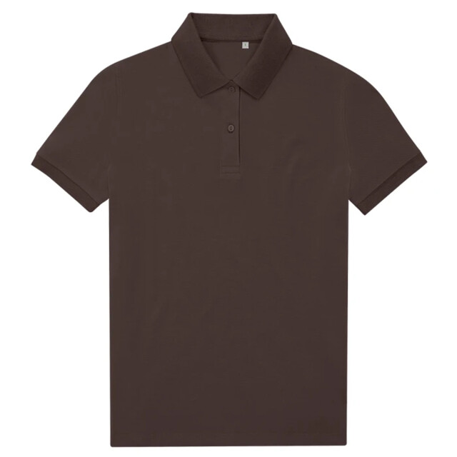 B and C Dames my eco polo 65/35 shirt UTLT5797_roastedcoffee large