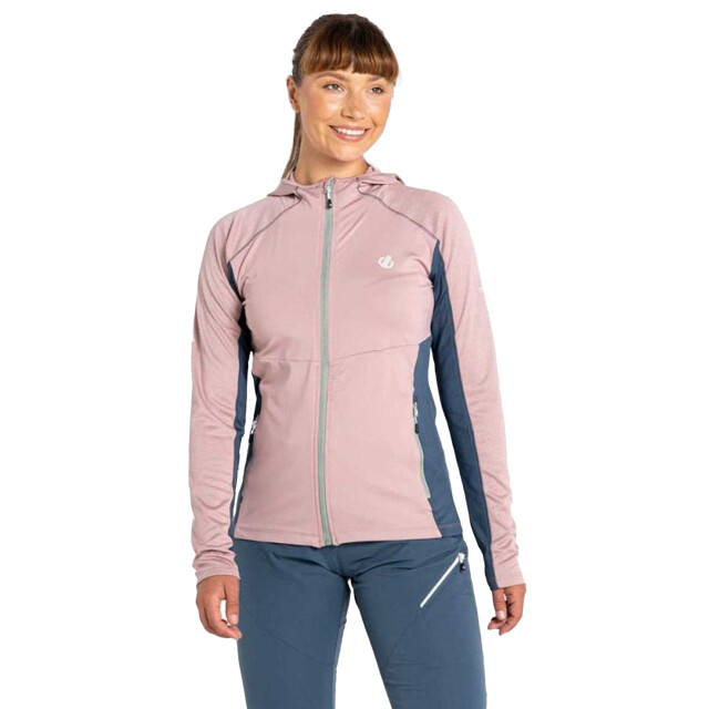 Dare2b Dames convey ii hooded core stretch midlayer UTRG8681_duskyrose large