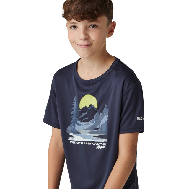Regatta Kinderen/kinderen alvardo viii landschap t-shirt UTRG9678_navy large