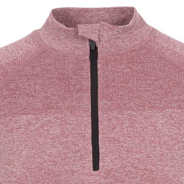 Trespass Dames pelina half zip active top met lange mouwen UTTP6384_rosetone large