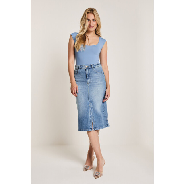 Para Mi Para-mi juli jeans rok- cosmic july jeansrok-cosmic blue large