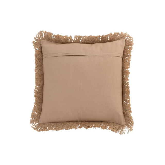 J-Line Kussen bloem abstract jute naturel beige 3030 large