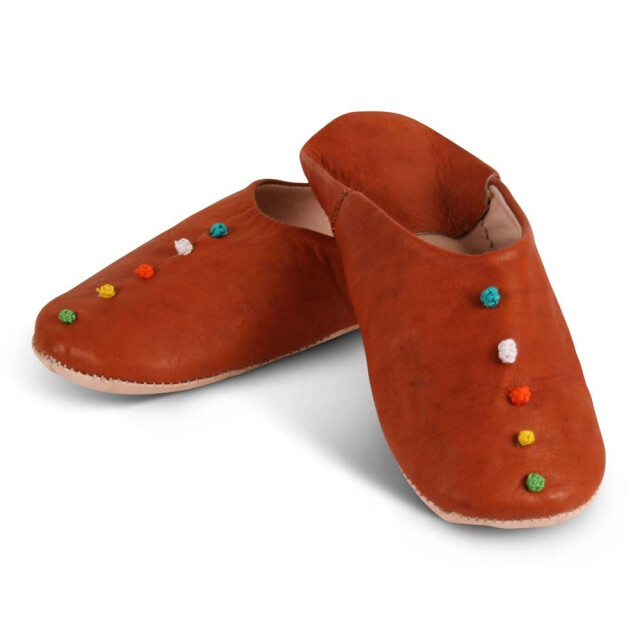 Safaary Marokkaanse sloffen pompons SFMRKBAB00089 large