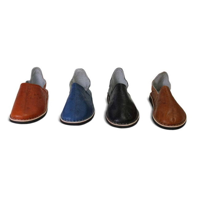 Safaary Marokkaanse babouches heren leer SFMRKBAB00008 large