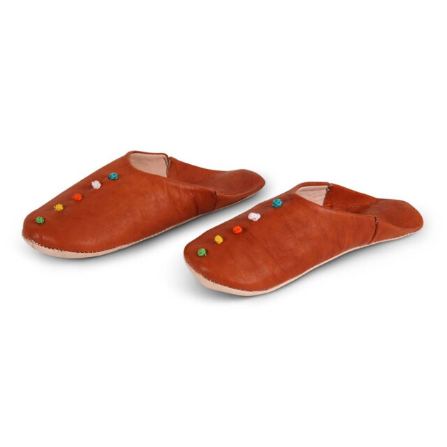 Safaary Marokkaanse sloffen pompons SFMRKBAB00089 large