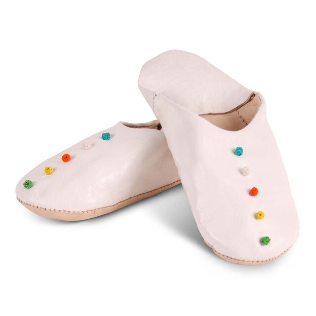 Safaary Marokkaanse sloffen pompons SFMRKBAB00082 large