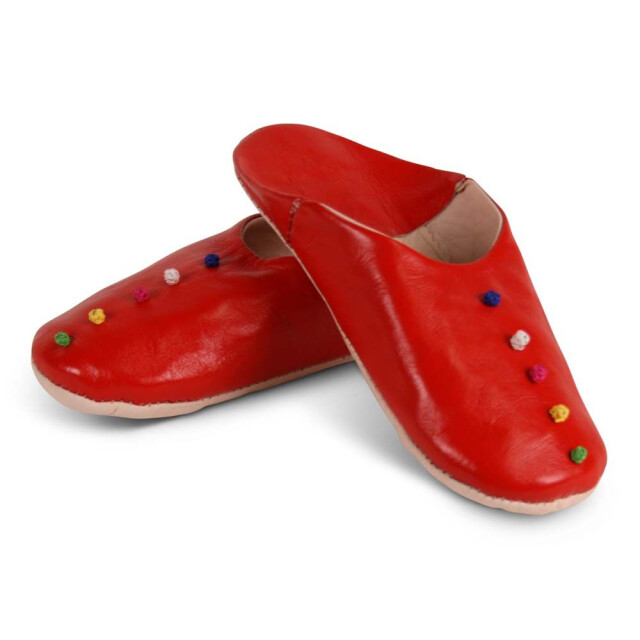 Safaary Marokkaanse sloffen pompons SFMRKBAB00107 large