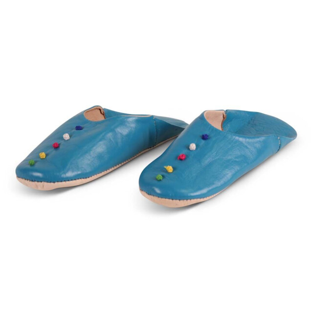 Safaary Marokkaanse sloffen pompons SFMRKBAB00114 large