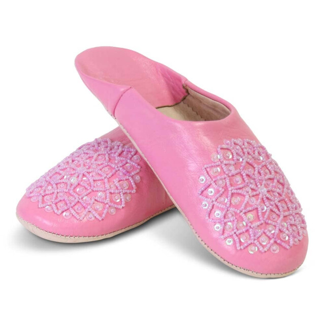 Safaary Marokkaanse sloffen leer pailletten SFMRKBAB00040 large