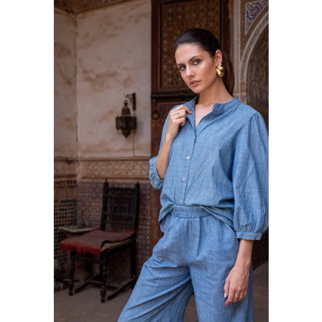 Geisha 53164-70 635 blouse chambray jeansblue 53164-70 635 large