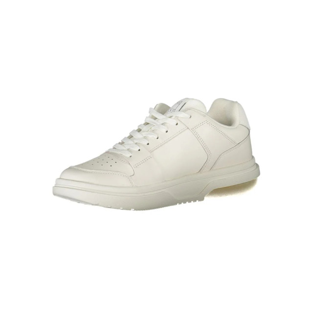 Tommy Hilfiger Te leren dames sneakers voor sportief comfort Tommy Hilfiger Witte Leren Dames Sneakers Voor Sportief Comfort large