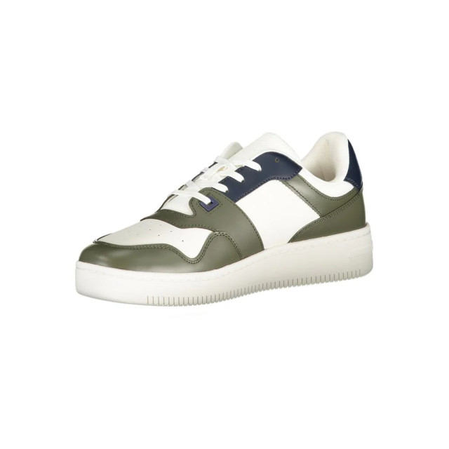 Tommy Hilfiger Polyester sneakers met stijlvolle comfort Tommy Hilfiger Groene Polyester Sneakers Met Stijlvolle Comfort large