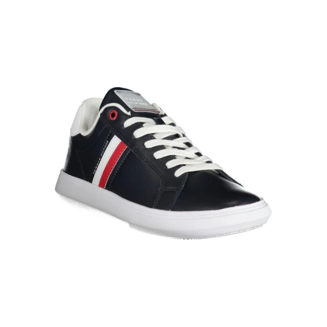 Tommy Hilfiger Strakke veterschoenen met contrastdetails Tommy Hilfiger Strakke Blauwe Veterschoenen met Contrastdetails large