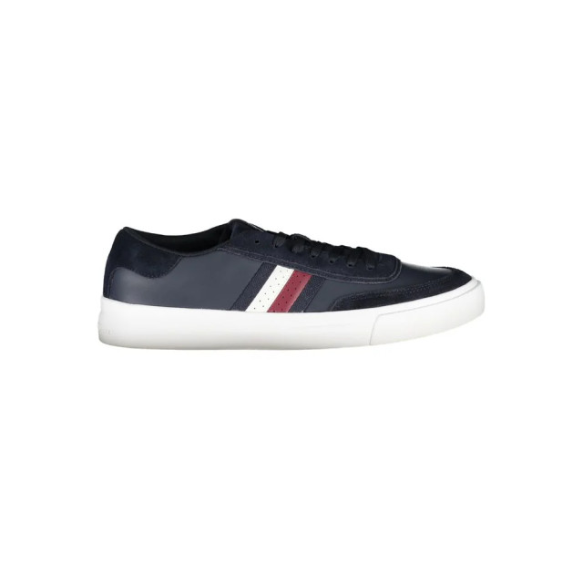 Tommy Hilfiger Sleek veterschoenen met contrasterende accenten Tommy Hilfiger Sleek Blauwe Veterschoenen met Contrasterende Accenten large