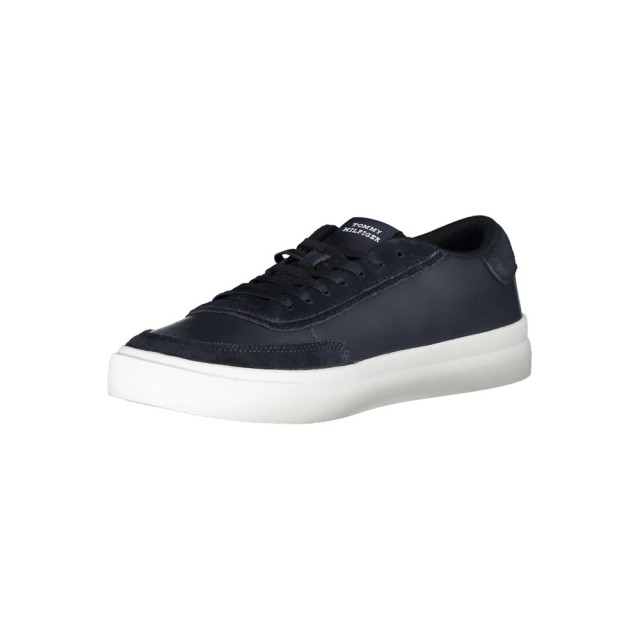 Tommy Hilfiger Sleek veterschoenen met contrasterende accenten Tommy Hilfiger Sleek Blauwe Veterschoenen met Contrasterende Accenten large