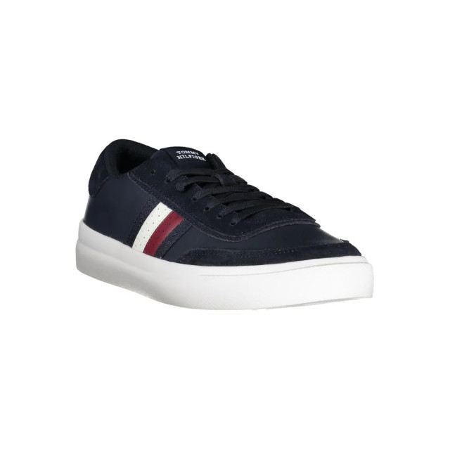 Tommy Hilfiger Sleek veterschoenen met contrasterende accenten Tommy Hilfiger Sleek Blauwe Veterschoenen met Contrasterende Accenten large