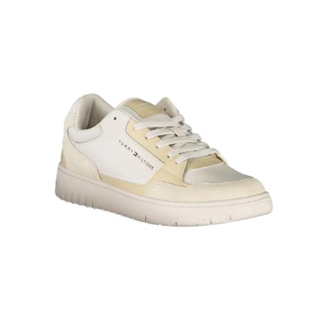 Tommy Hilfiger Polyethyleen heren sneaker met luxe ontwerp Tommy Hilfiger Beige Polyethyleen Heren Sneaker Met Luxe Ontwerp large