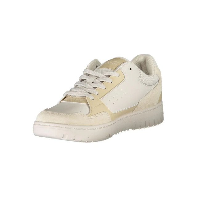 Tommy Hilfiger Polyethyleen heren sneaker met luxe ontwerp Tommy Hilfiger Beige Polyethyleen Heren Sneaker Met Luxe Ontwerp large