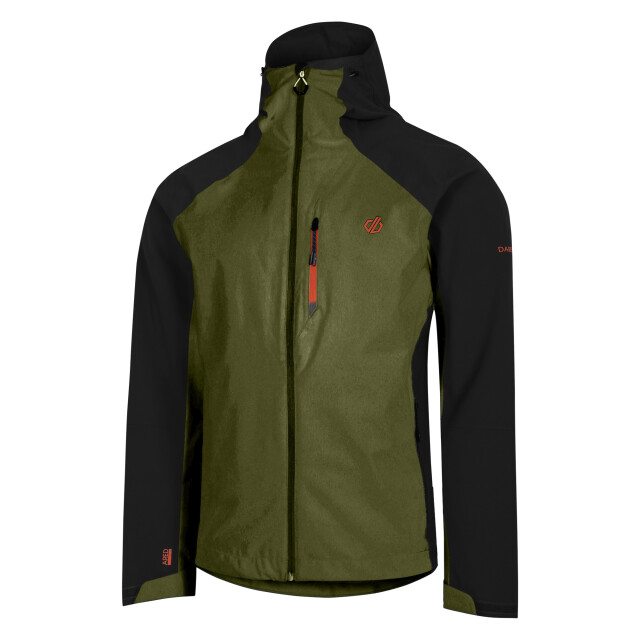 Dare2b Heren mountain series waterdichte jas UTRG10027_olivegreenblack large