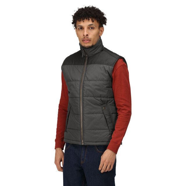 Regatta Heren standout altoona geïsoleerd bodywarmer jasje UTRG1619_sealgreyblack large