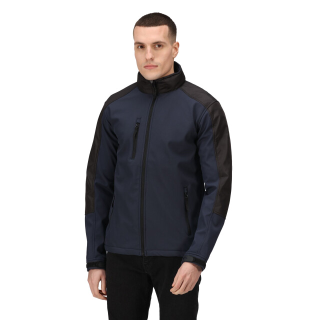 Regatta Heren hydroforce 3-laags membraan waterdichte ademende softshell-jassen UTRG1629_navyblack large