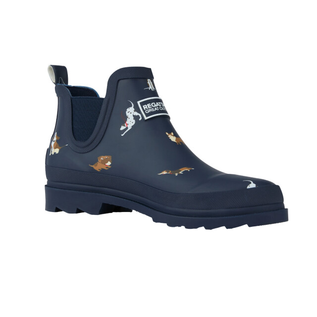 Regatta Dames harper dog print lage wellington laarzen UTRG11509_navy large