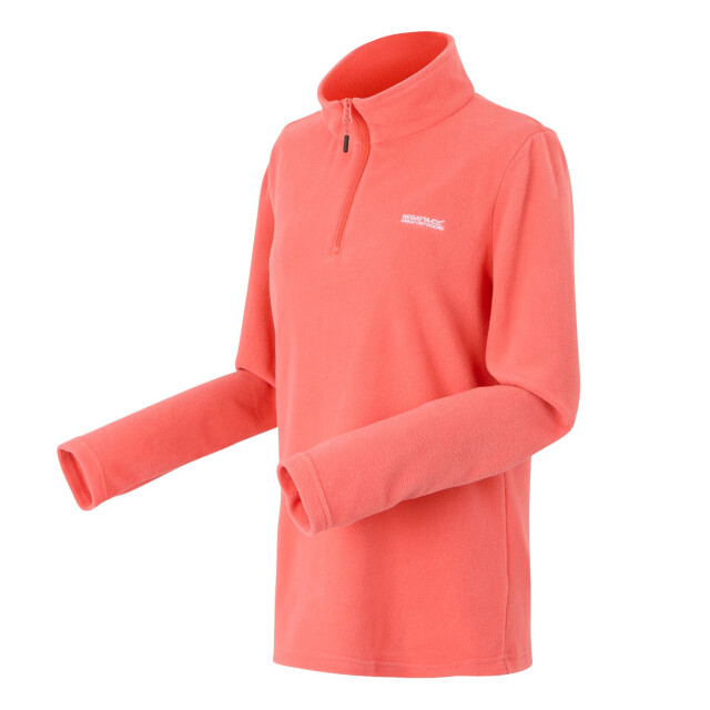 Regatta Geweldige outdoors dames sweetheart 1/4 zip fleece sweater UTRG1248_peachbloom large