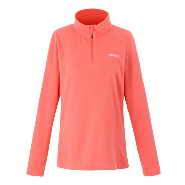 Regatta Geweldige outdoors dames sweetheart 1/4 zip fleece sweater UTRG1248_peachbloom large