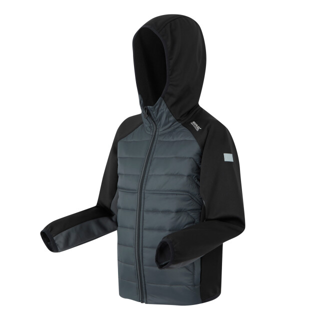 Regatta Kinder/kids kielder ix hybride jas UTRG11559_blacksealgrey large