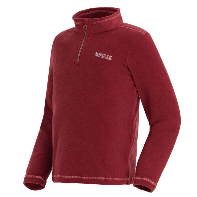 Regatta Geweldige outdoors kinder hot shot ii half zip fleece hoodie UTRG1422_rumbared large