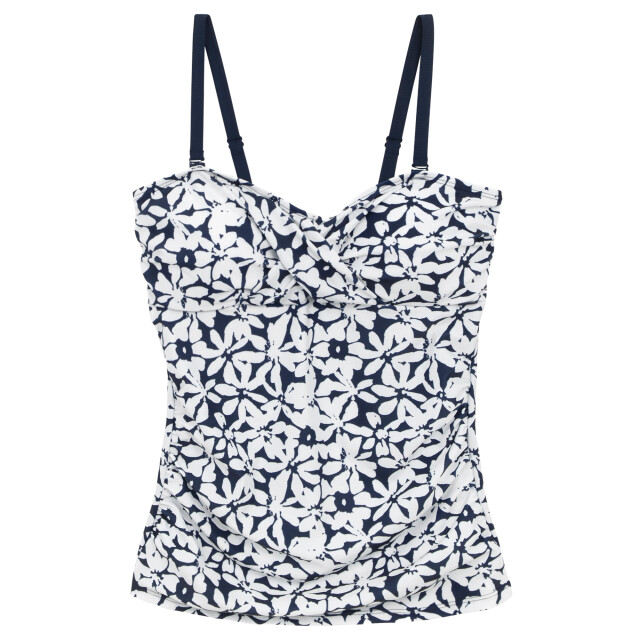Regatta Dames aceana iii large gebloemd zwempak UTRG11475_navywhite large