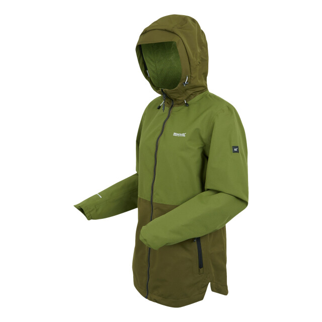 Regatta Dames hamara iv waterdichte jas UTRG11414_nephritegreencamogreen large