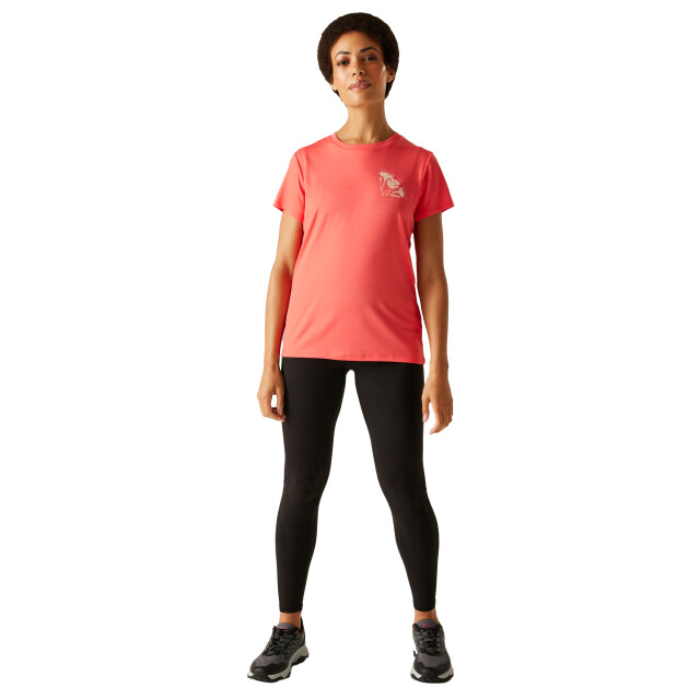 Regatta Dames fingal ix bloemen t-shirt UTRG11433_peachbloom large