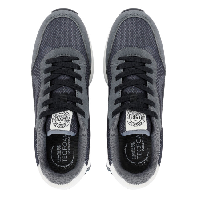 Regatta Heren marine heritage suede trainers UTRG11478_blackbriar large