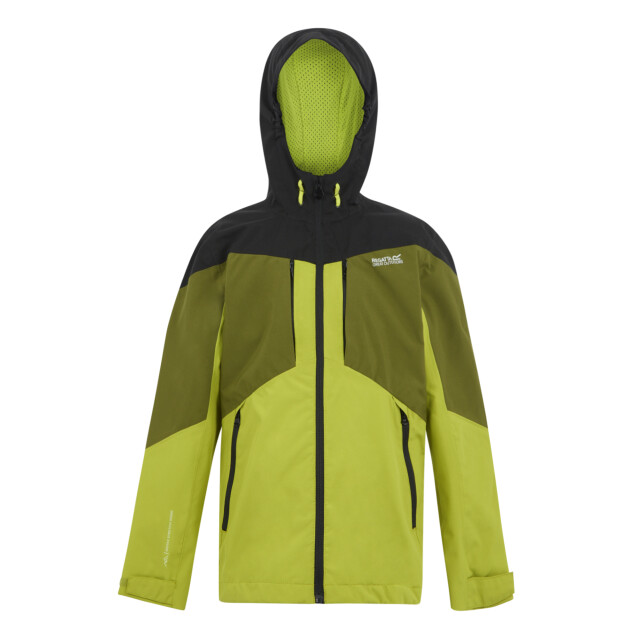 Regatta Kinder/kinder highton vi waterdichte jas UTRG11444_grenoblegreennephritegreenblackwildlime large