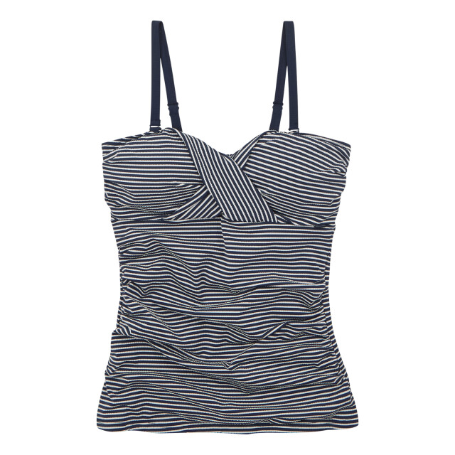 Regatta Dames aceana iii seeksucker tankini top UTRG11413_navywhite large