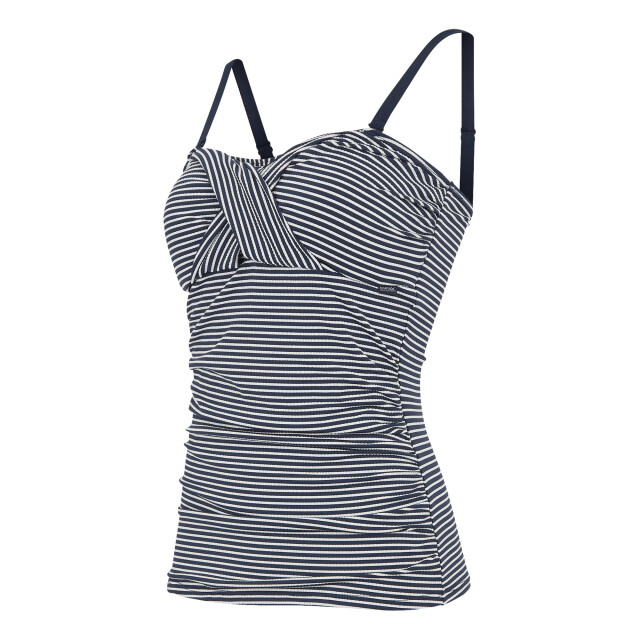 Regatta Dames aceana iii seeksucker tankini top UTRG11413_navywhite large
