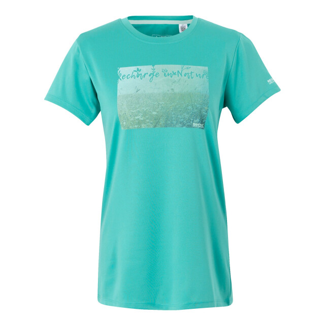 Regatta Dames fingal ix gras t-shirt UTRG11341_turquoise large