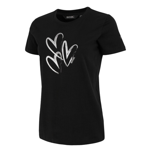 Regatta Dames filandra ix folie hart t-shirt UTRG11359_black large