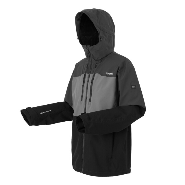 Regatta Maland ii waterdichte jas heren UTRG11363_granitegreyashblack large