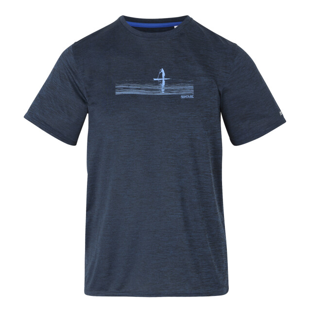 Regatta Heren fingal ix paddle board marl t-shirt UTRG11383_moonlightdenimmarl large