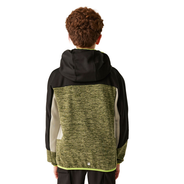 Regatta Kinder/kinder dissolver ix marl full zip fleecejack UTRG11296_nephritegreenblack large