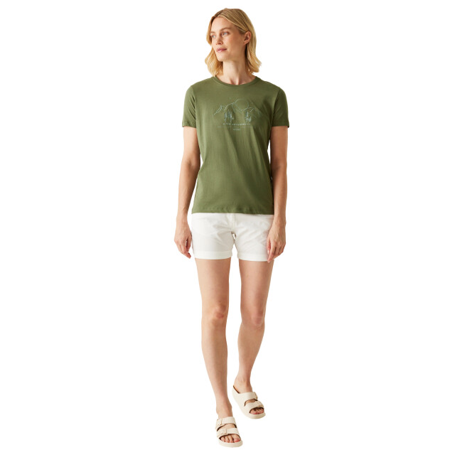Regatta Dames filandra vx wild adventures t-shirt UTRG11335_green large